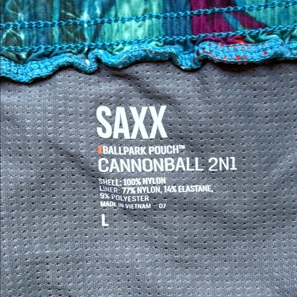 SAXX Cannonball 2 in 1 Swim Shorts Size Large - Picture 8 of 11